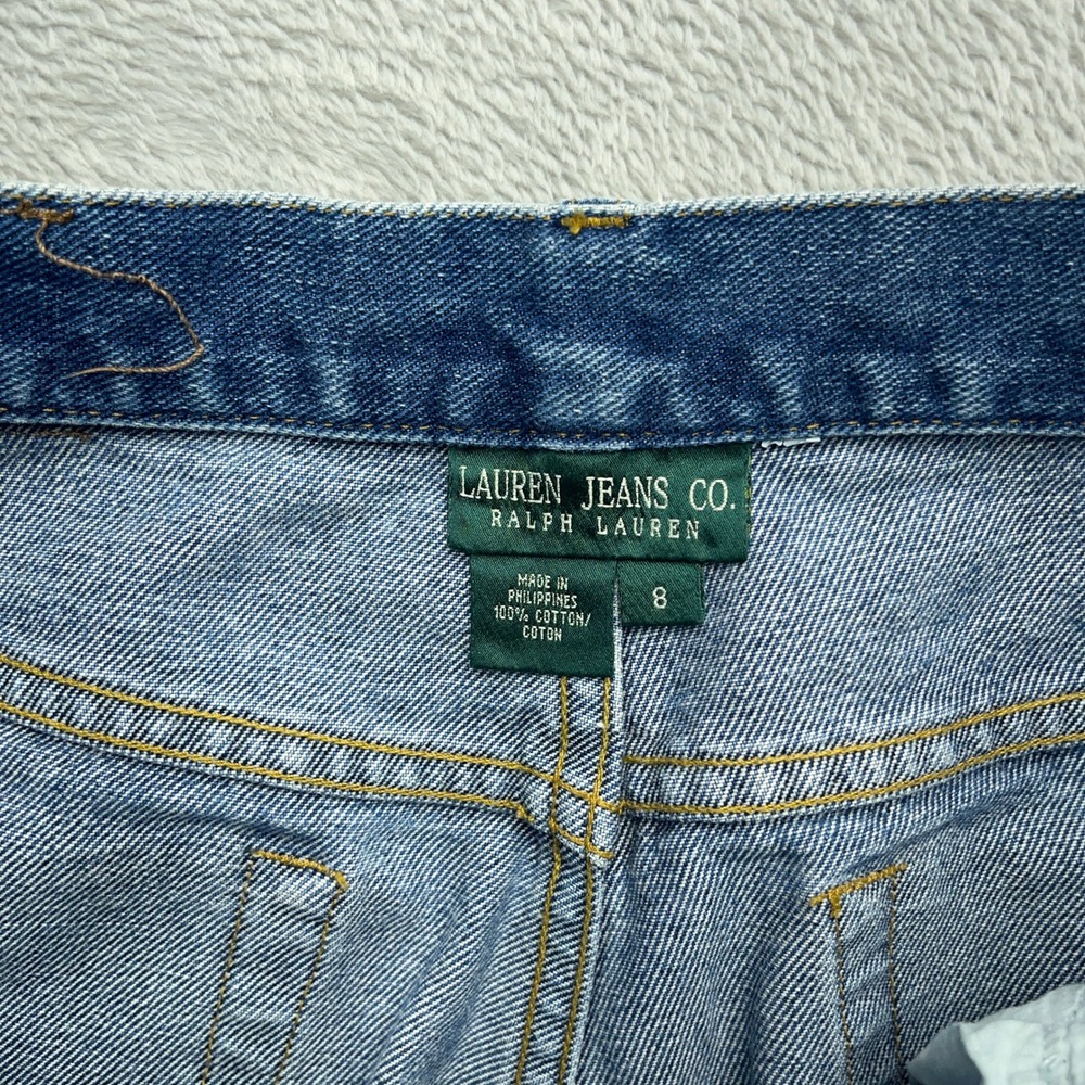 Lauren Ralph Lauren Straight Leg Jeans Womens Blue 8 Denim Cotton Streetwear - Picture 5 of 8